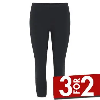 Decoy Decoy Capri Leggings Svart økologisk bomull Small Dame