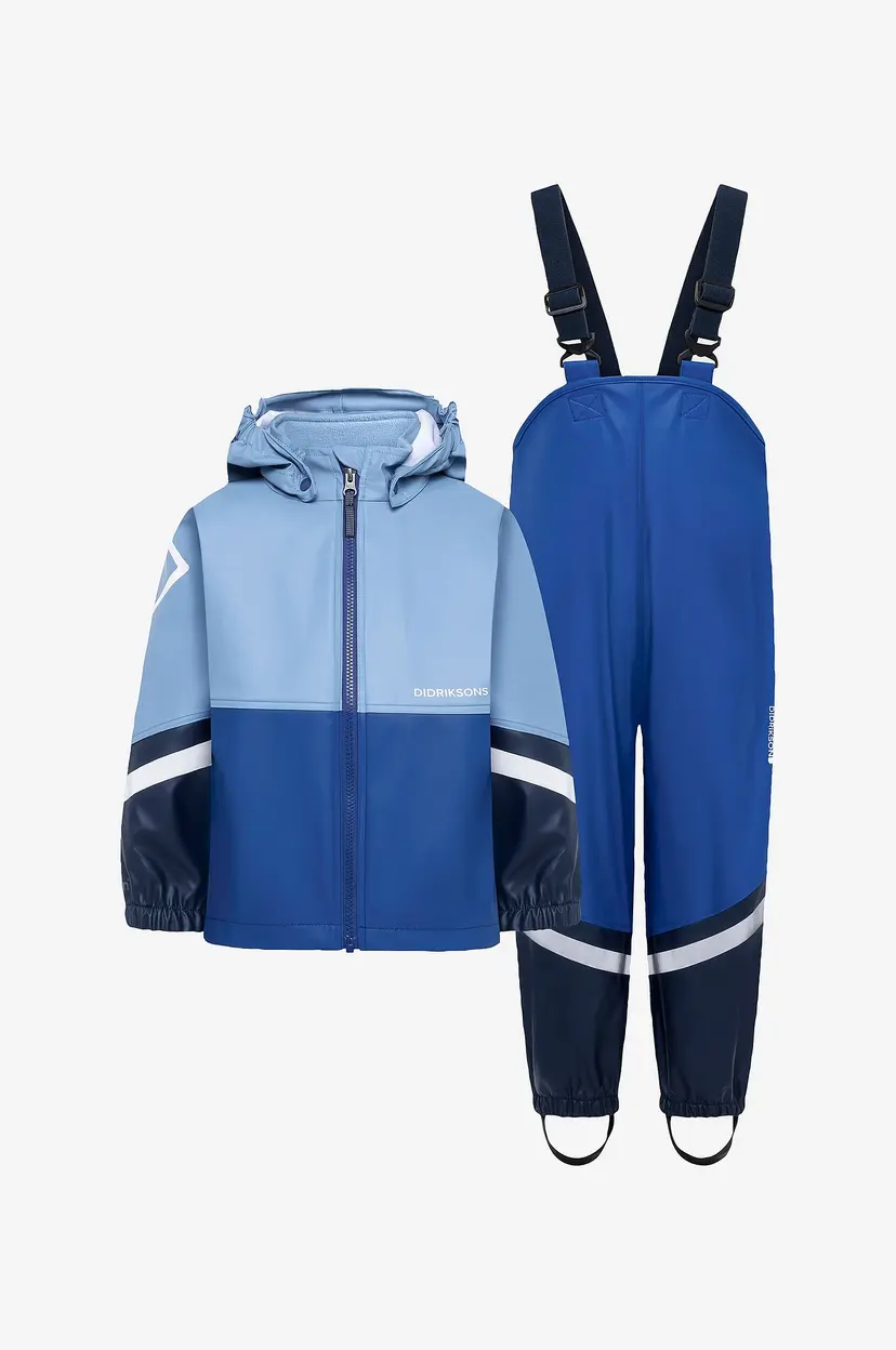 Didriksons Regnsett Waterman Kids Set 12 - Blå