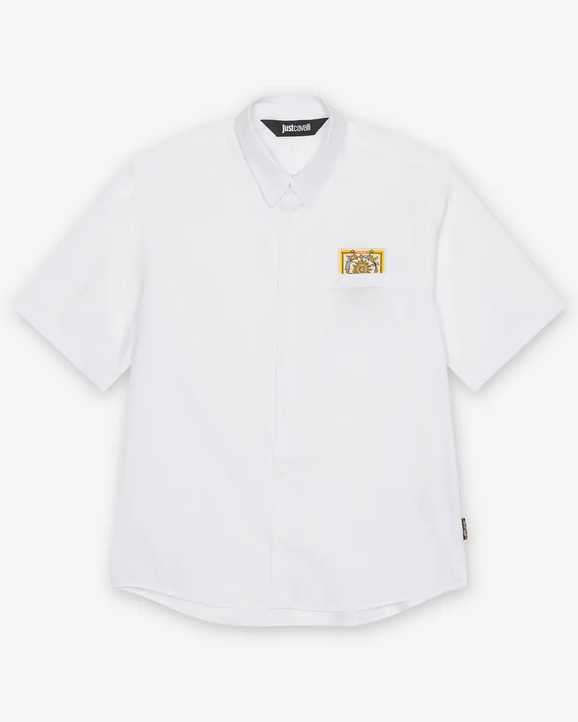 Just Cavalli Just Cavalli Pocket Tarot Card White Short sleeve shirt