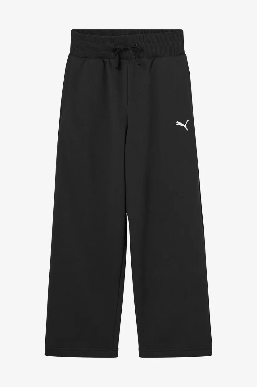Puma Sweatbukser Wardrobe Ess Relaxed Wide Leg Sweatpants TR G - Svart