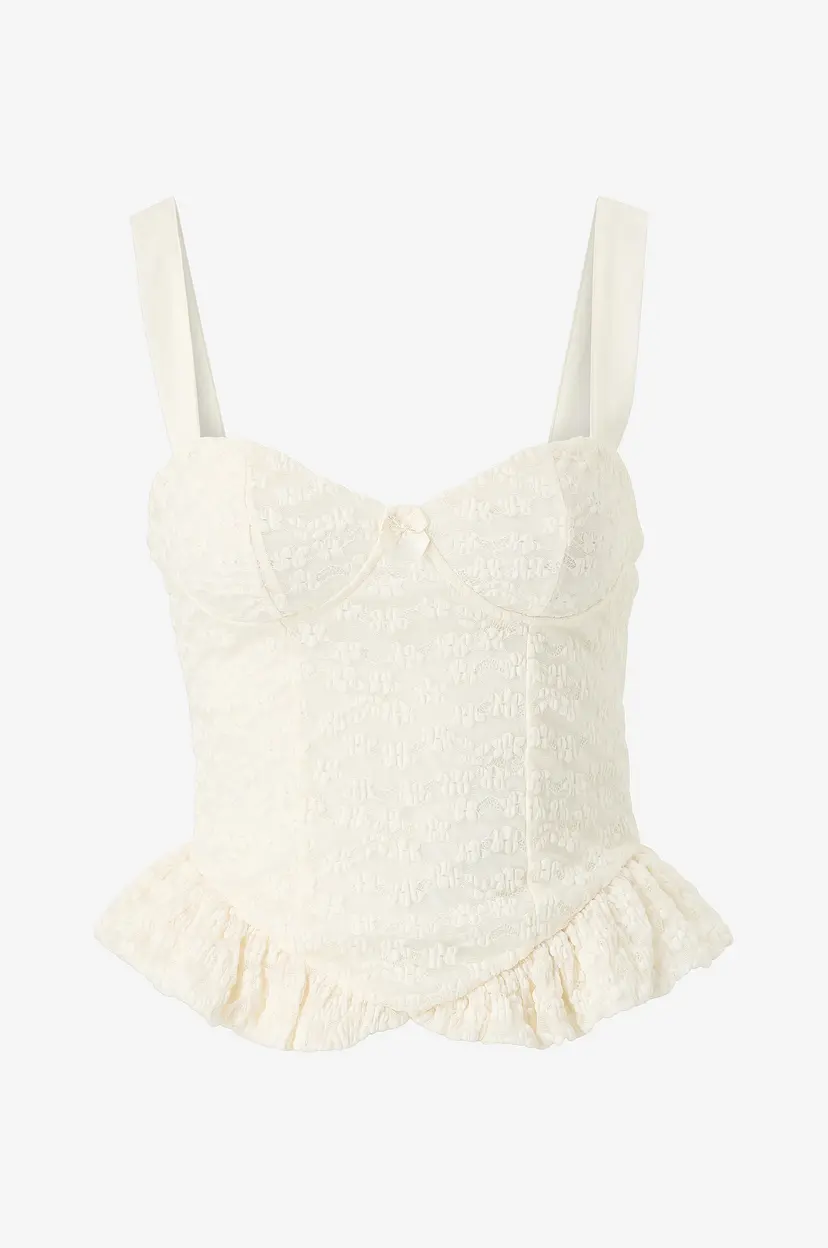 Gina Tricot Undertøystopp Lace Singlet - Natur