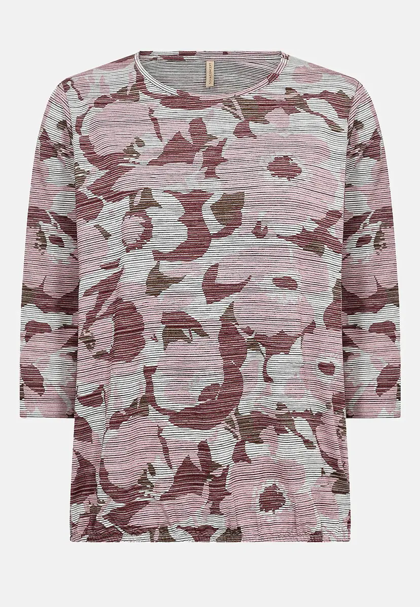 Soyaconcept Blomstret jerseytopp
