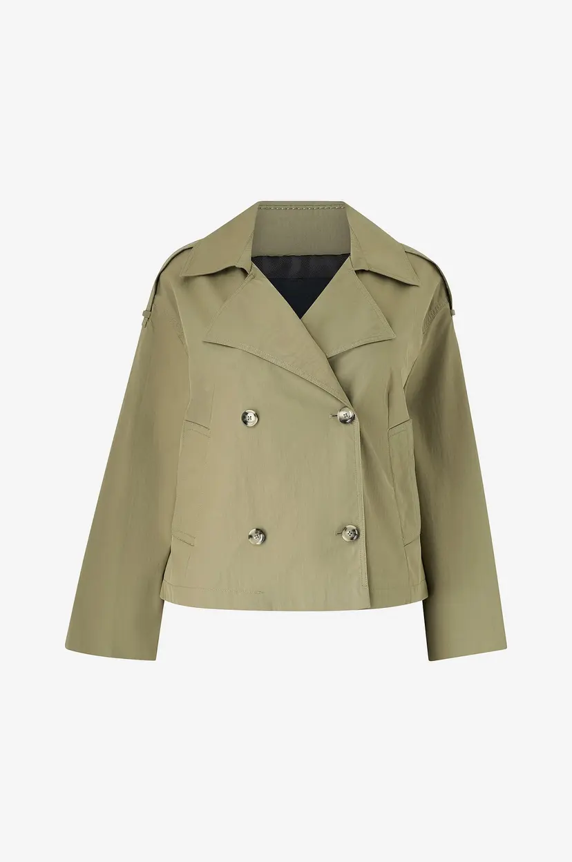 Mango Trenchcoat Jacket Lipa - Grønn