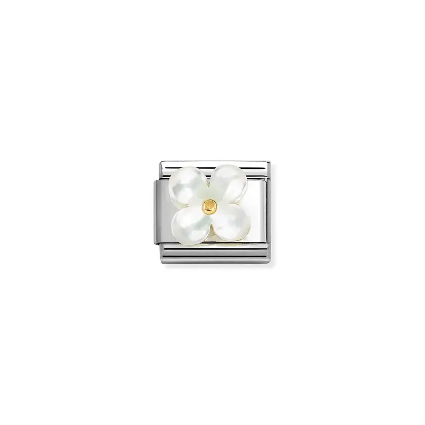Nomination Mother Of Pearl Flower White