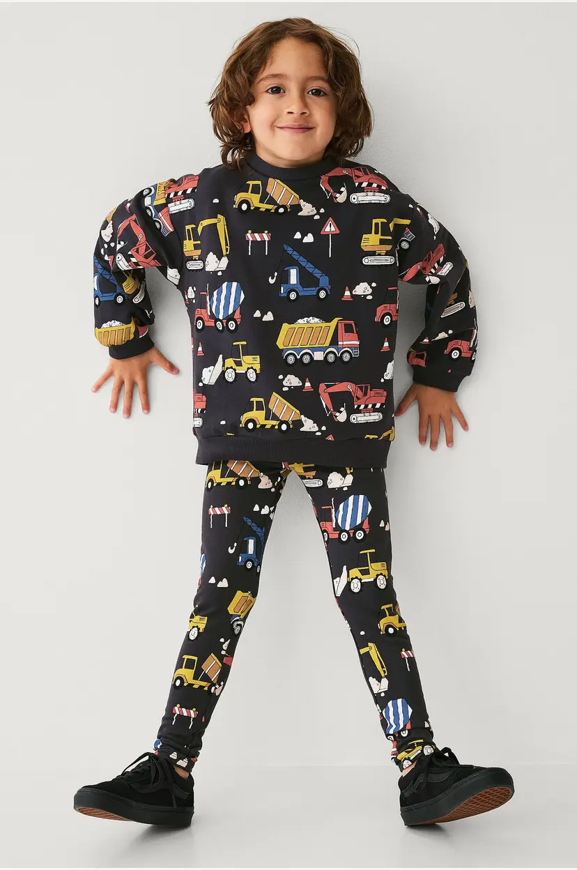 Ellos Collection Leggings med børstet innside - Blå