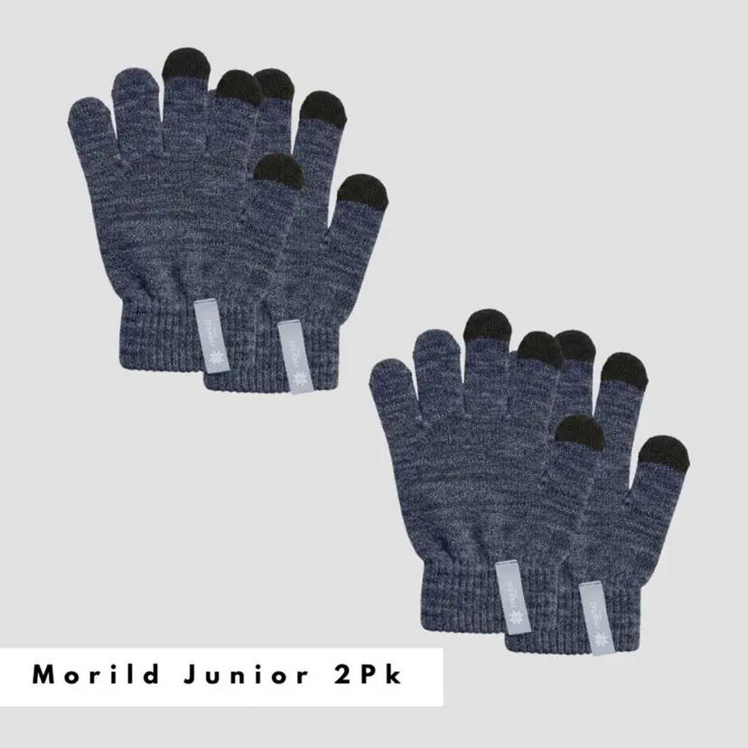 Morild Norway Morild Magic fingervanter Junior 2-pk med refleks, blå