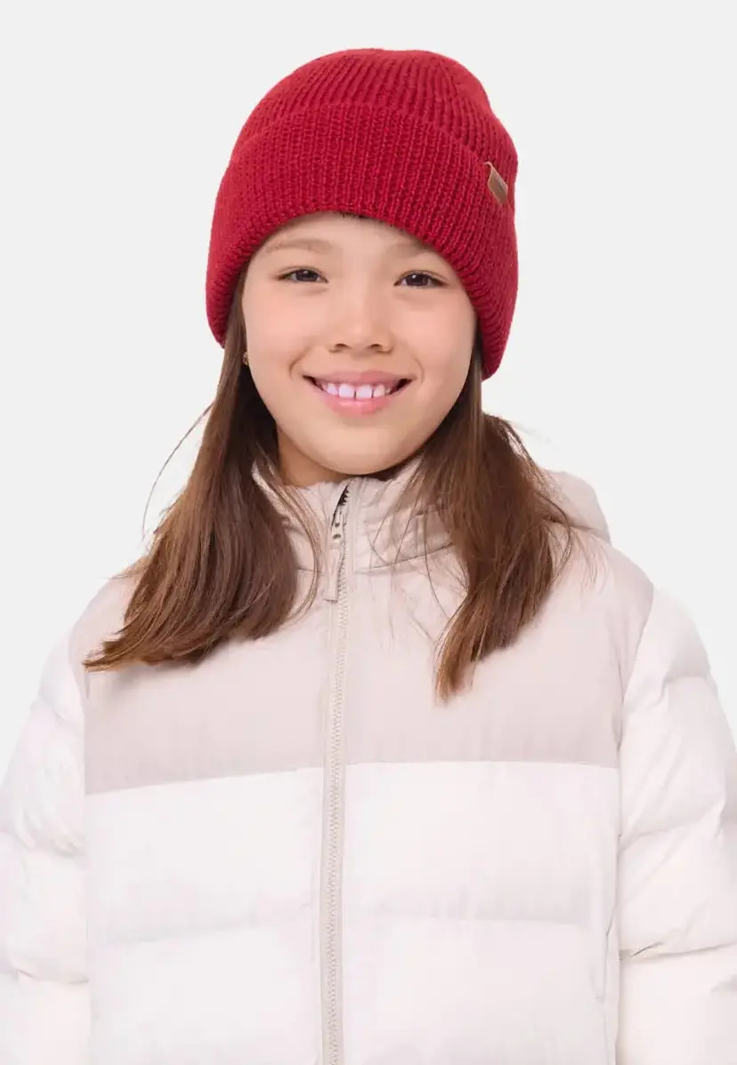 DANISH ENDURANCE MERINO FLEECE HUE TIL BØRN fra DANISH ENDURANCE, Rød
