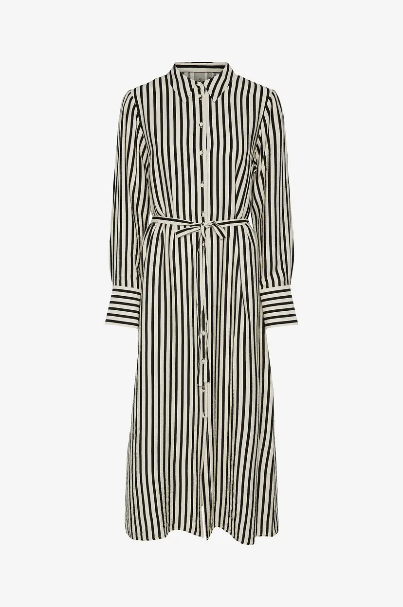 Y.A.S Kjole Yaskaya LS Long Shirt Dress S. Noos - Svart