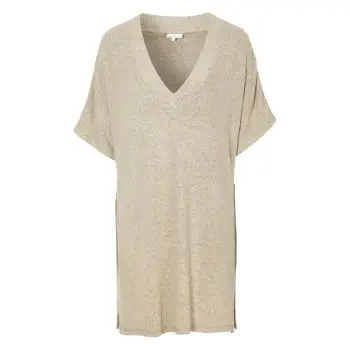 Damella Damella Knitted Lounge Tunic Beige Small Dame