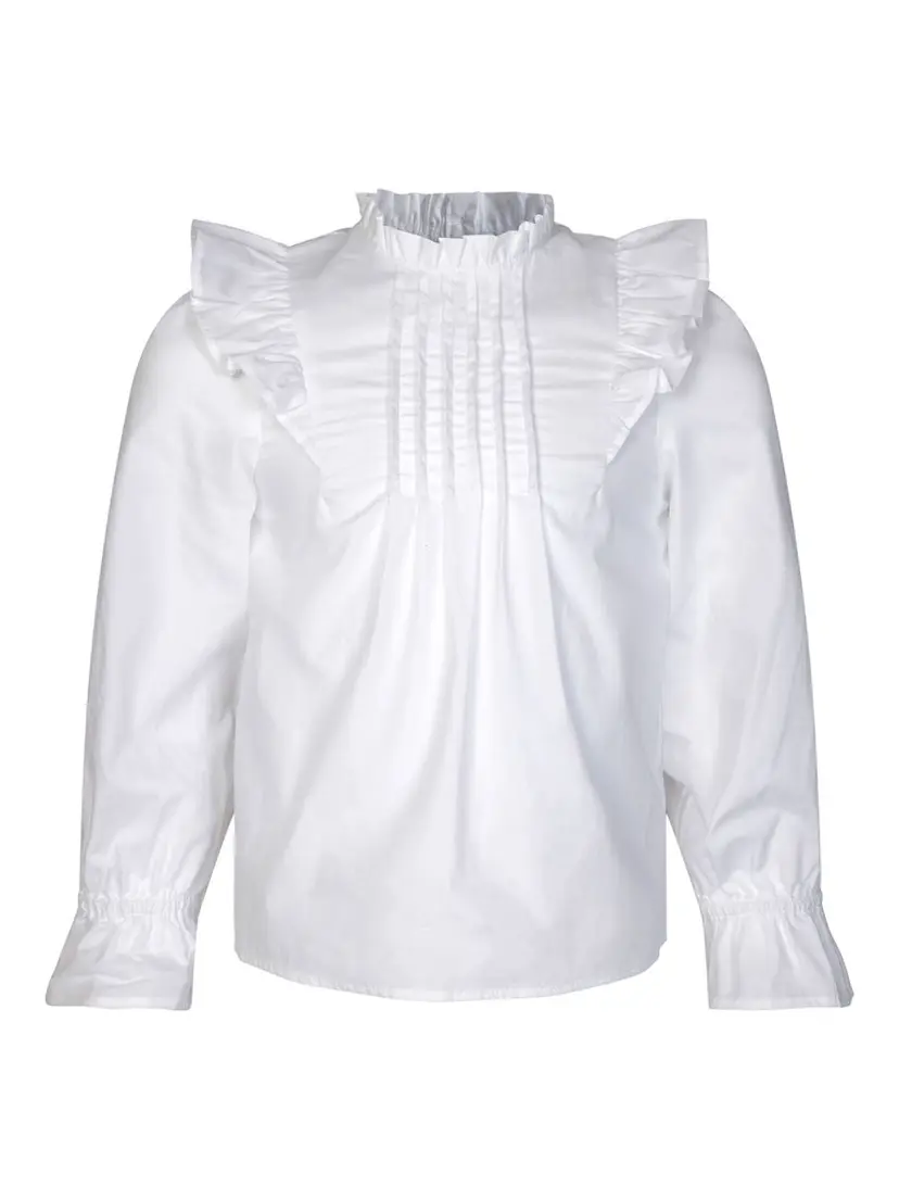 Vilje & Ve Vilje & Ve Leona Bluse White Cotton (116 / 6 år)