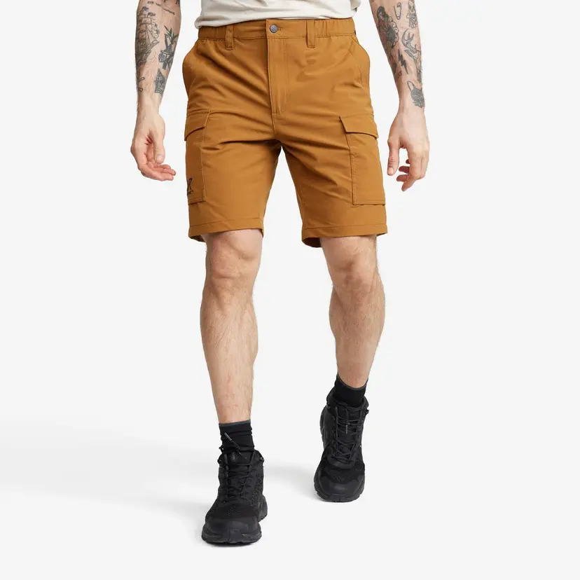 RevolutionRace Adventure Cargo Stretch Shorts Herre Rubber