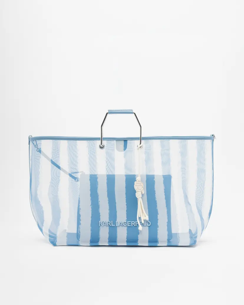 Karl Lagerfeld Karl Lagerfeld Ikon Mesh XXL Tote Blue Tote Bag