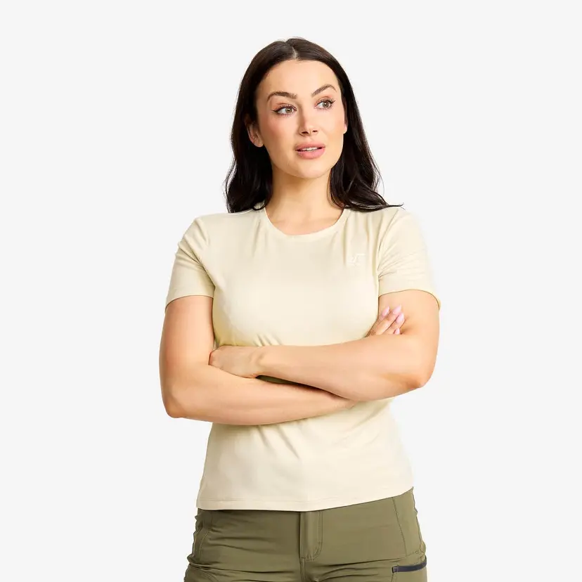 RevolutionRace Mission T-shirt Dame Oatmeal
