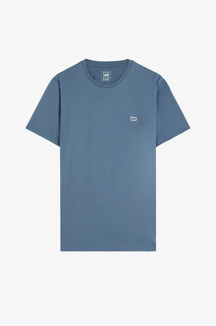 Lee T-skjorte Ss Patch Logo Tee Bering Sea - Blå