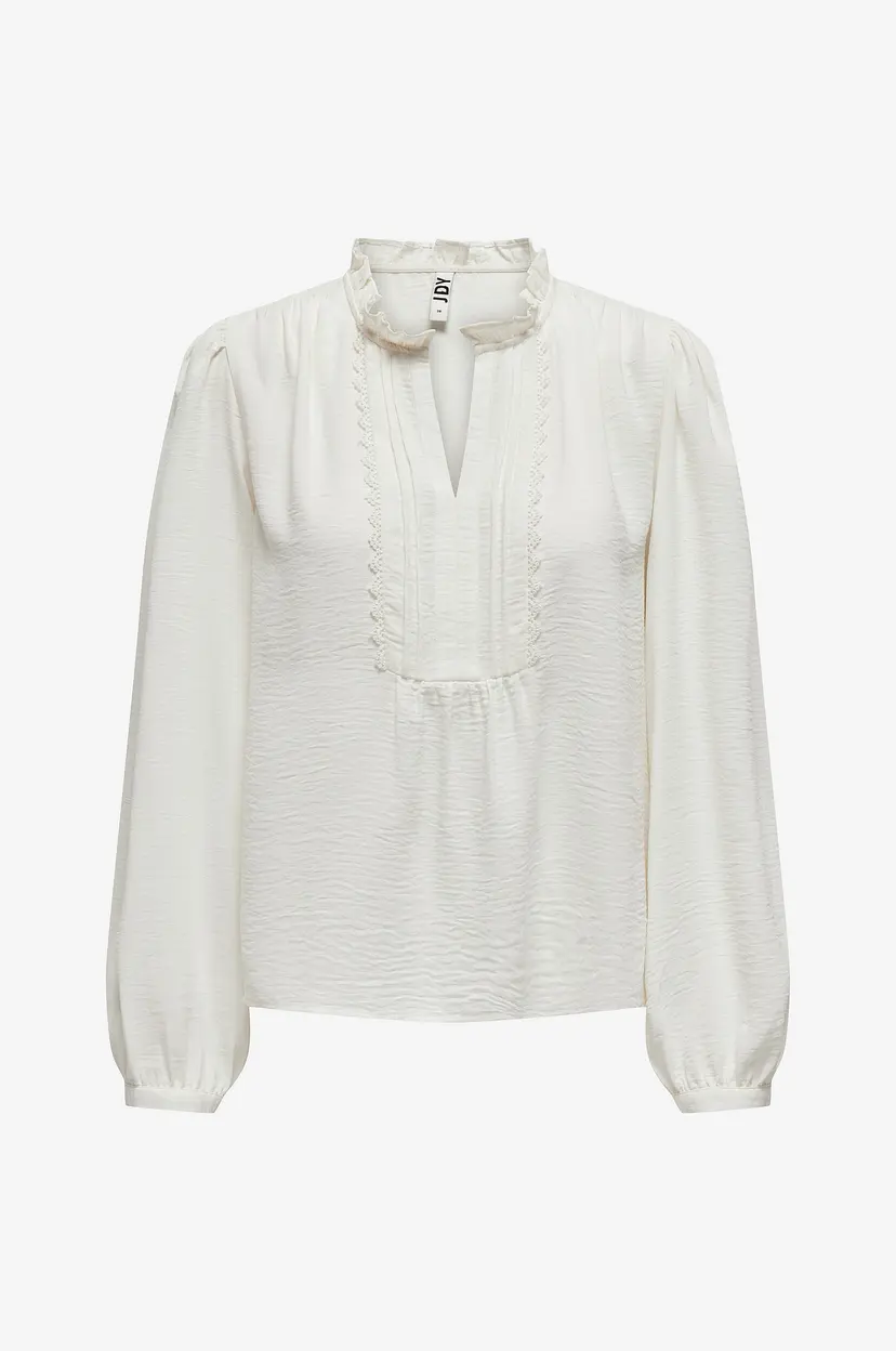 JDY Bluse jdyRachel Life L/S Pintuck - Hvit
