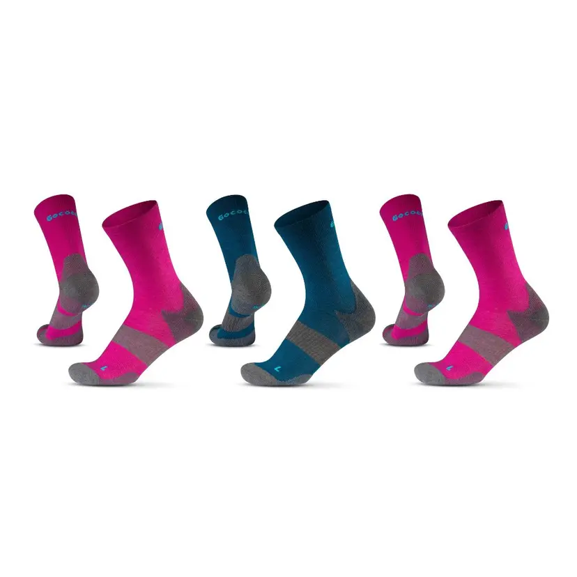 Gococo Technical Cushion High Wool Regnbåge Fuchsia/Fuchsia/Petroleum - 42-44