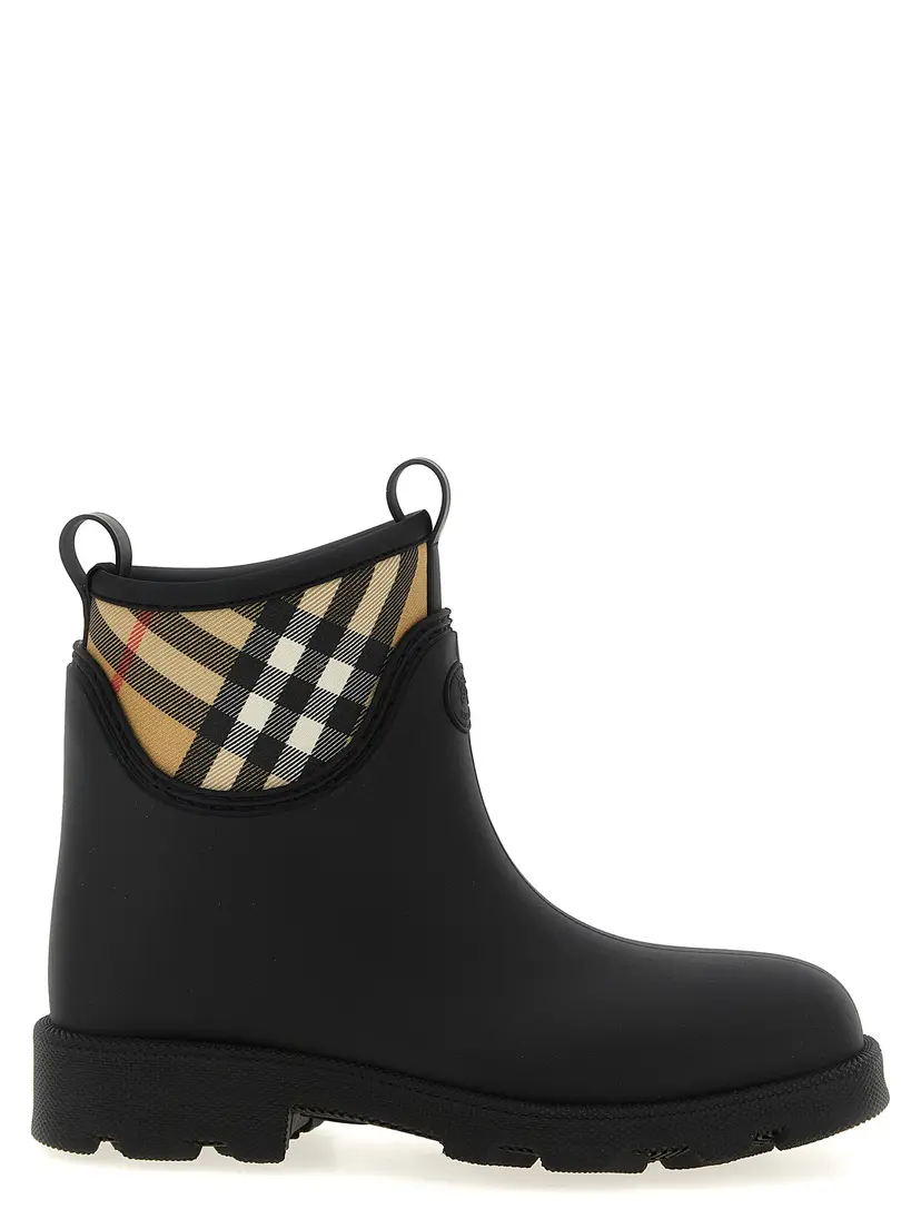 Burberry Burberry Gummistøvler – Svart