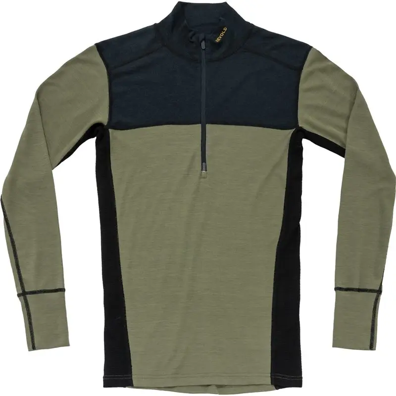 Devold Devold Lauparen Merino 190Zip Neck Man Ink/Lichen/Black