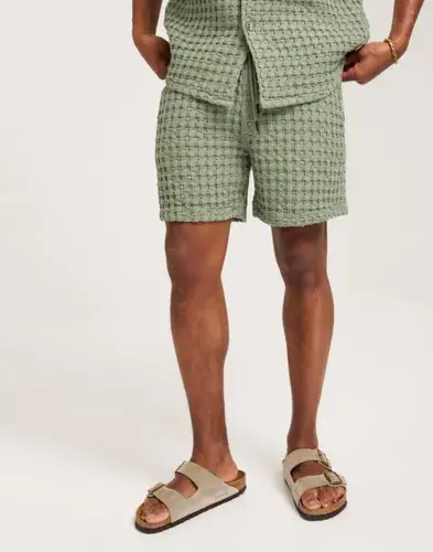 Oas OAS Waffle Shorts Shorts Grønn