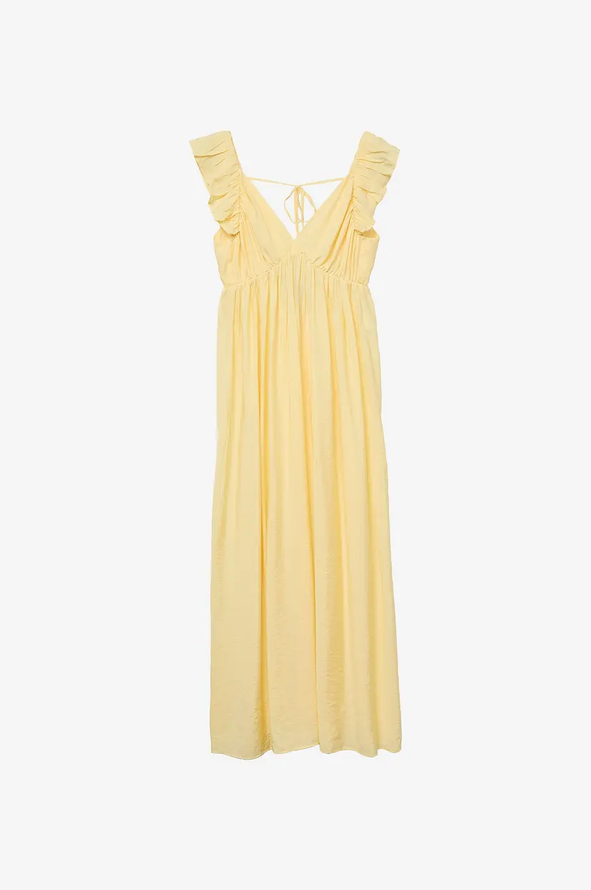 Vero Moda Maxikjole vmJosie SL Ankle Frill Dress - Gul