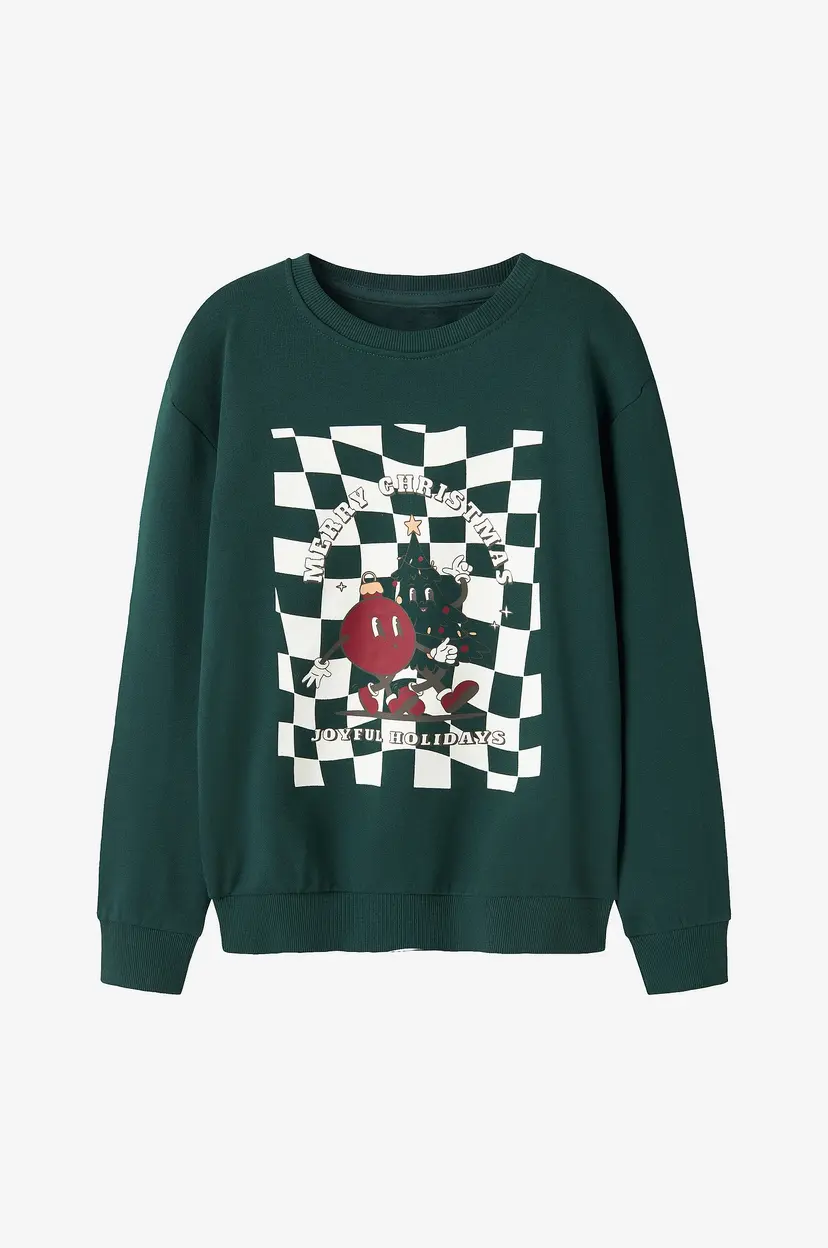 NAME IT Collegegenser nkmVismas LS - Grønn