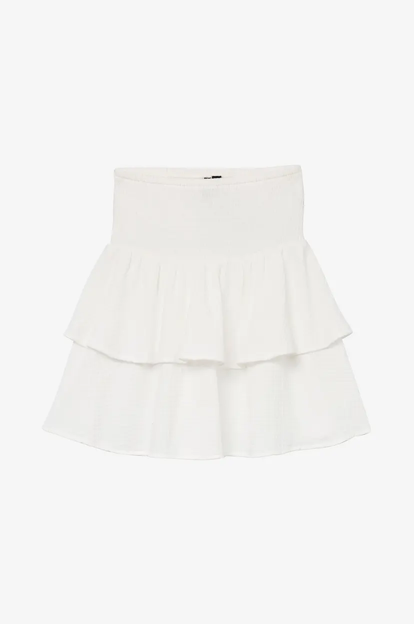 Vero Moda Skjørt vmNatali HW Smock Short Wvn N - Hvit