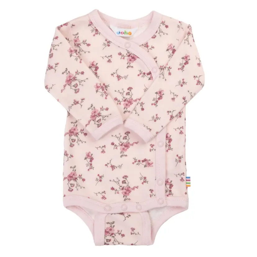 Joha Joha - Omslagsbody i Ull/ Bambus Blomst Lys Rosa