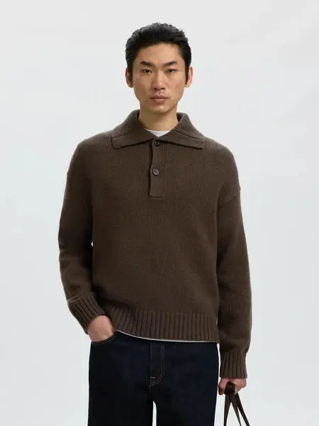SELECTED Slmcody LS Knit Rlx Polo Collar