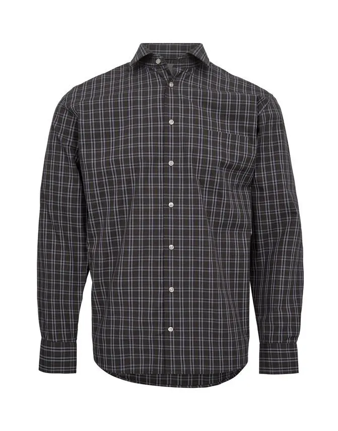 Black Blue Shirt l/s regular fit