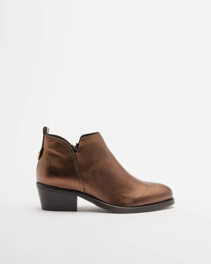 PROF PROF P2349 Bronze Ankle Boots