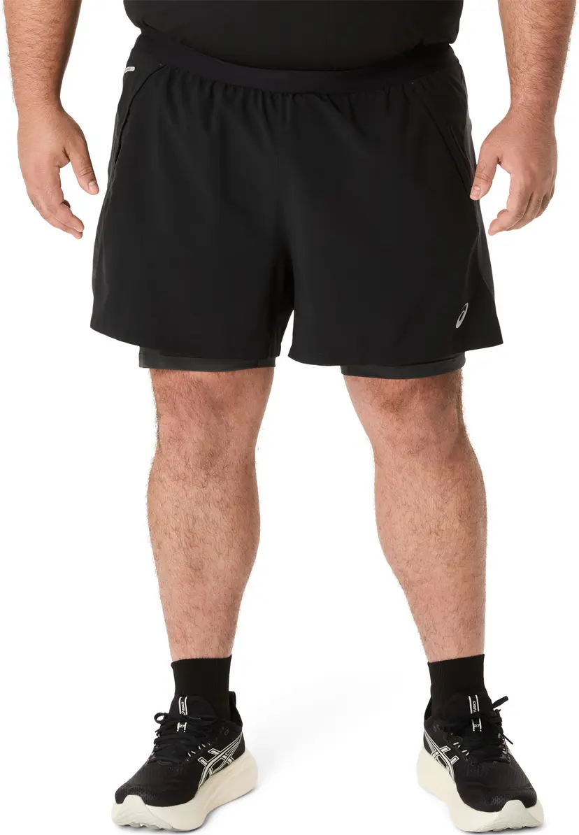 Asics Asics Men's Road 2n1 5in Short Performance Black/graphite Grey