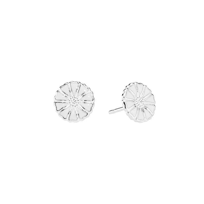 Lund Lund Copenhagen - Sølv marguerit ørestik, 9 mm - 909009-4-H