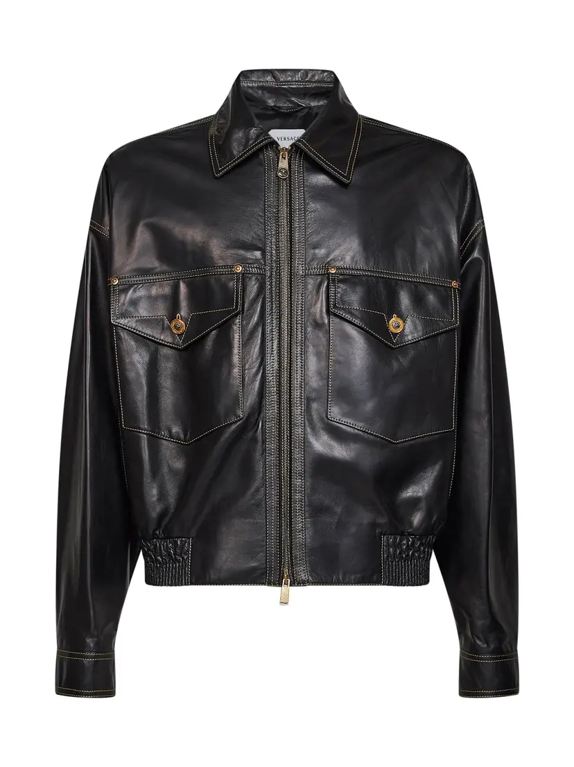 Versace Versace Skinnjakker – Brun