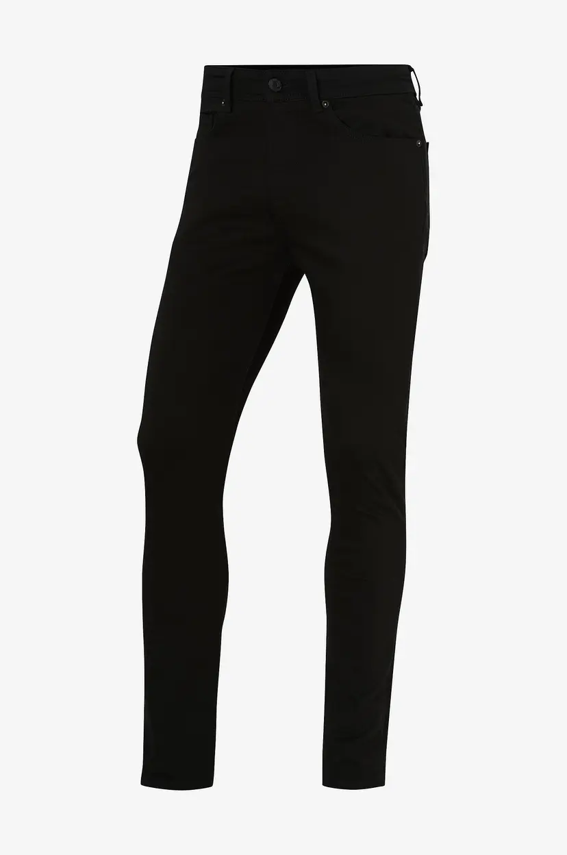 Selected Men Jeans slhSlim-Leon 24001 Black ST Jeans W - Svart