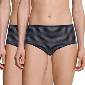 Schiesser Schiesser Truser 2P Modal Essentials Midi Mørkblå 40 Dame