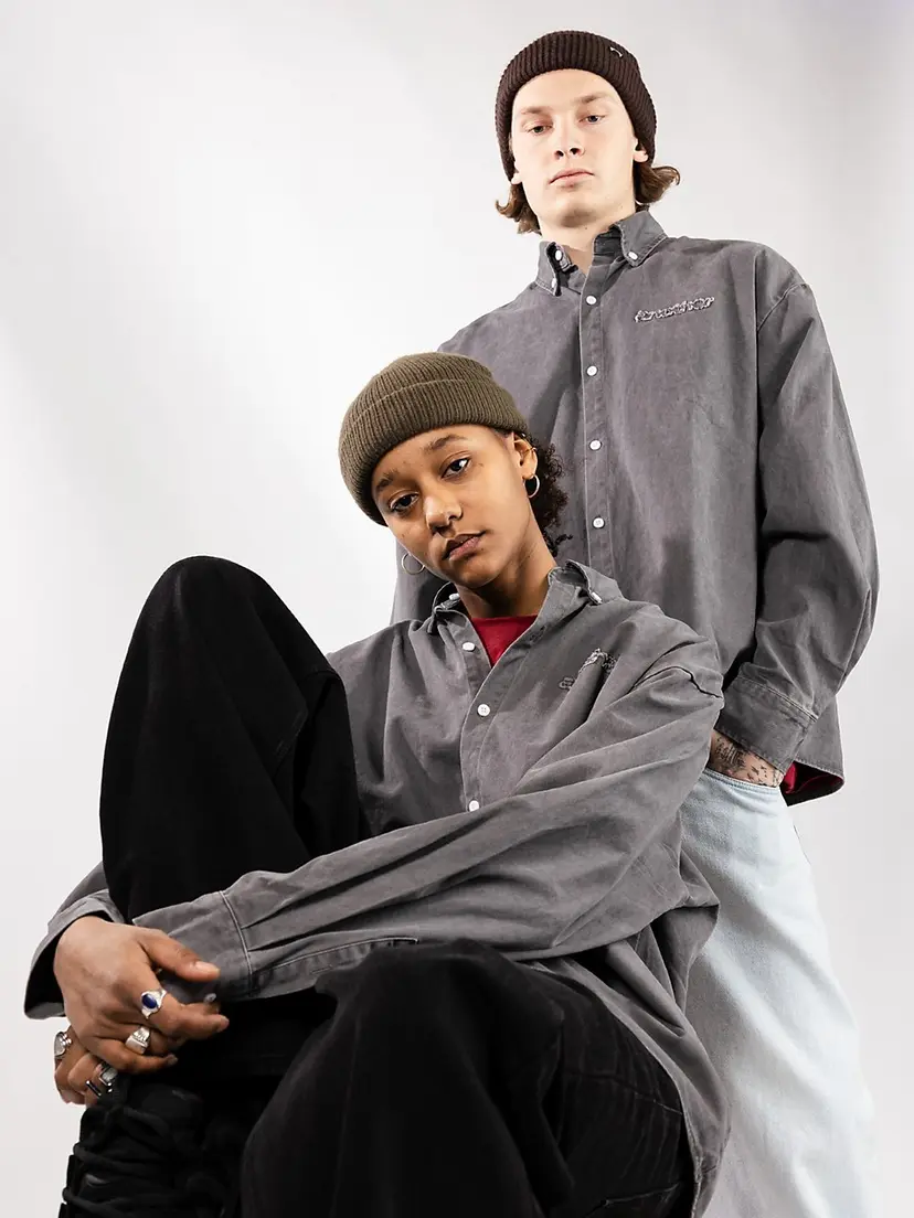 Another Cotton Lab Another Cotton Lab Everyday Denim Skjorte svart