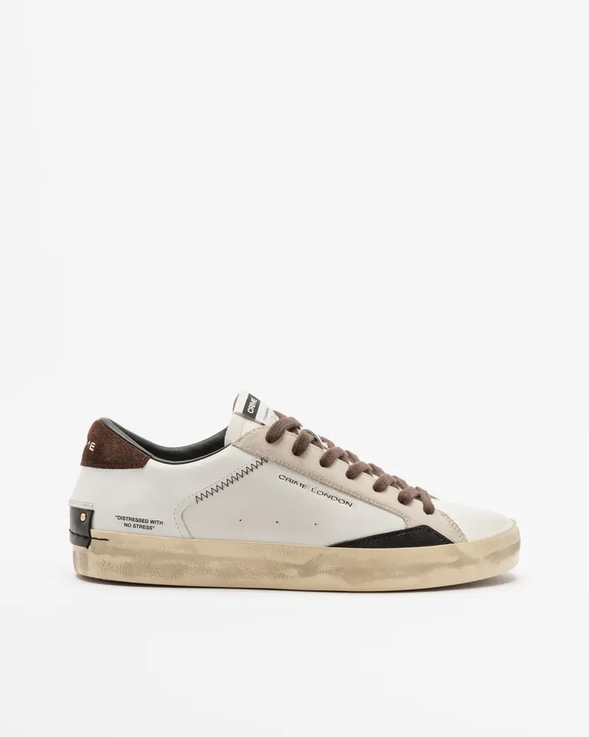 Crime London Crime London DISTRESSED White White sneakers
