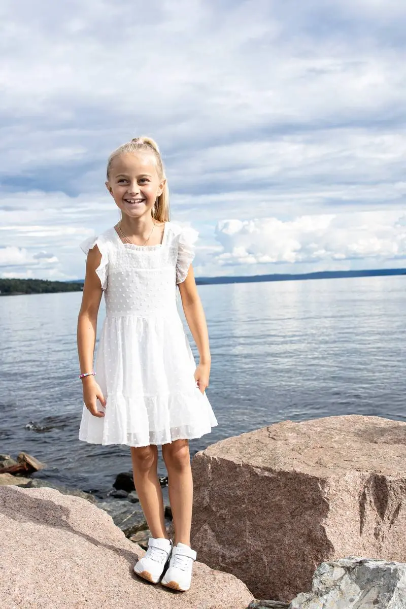 Vilje & Ve Vilje & Ve Linda Kjole White (134 / 9 år)
