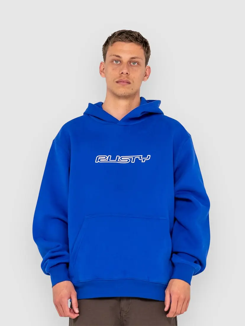Rusty Rusty Flip Daddy Fleece-hettegenser blå