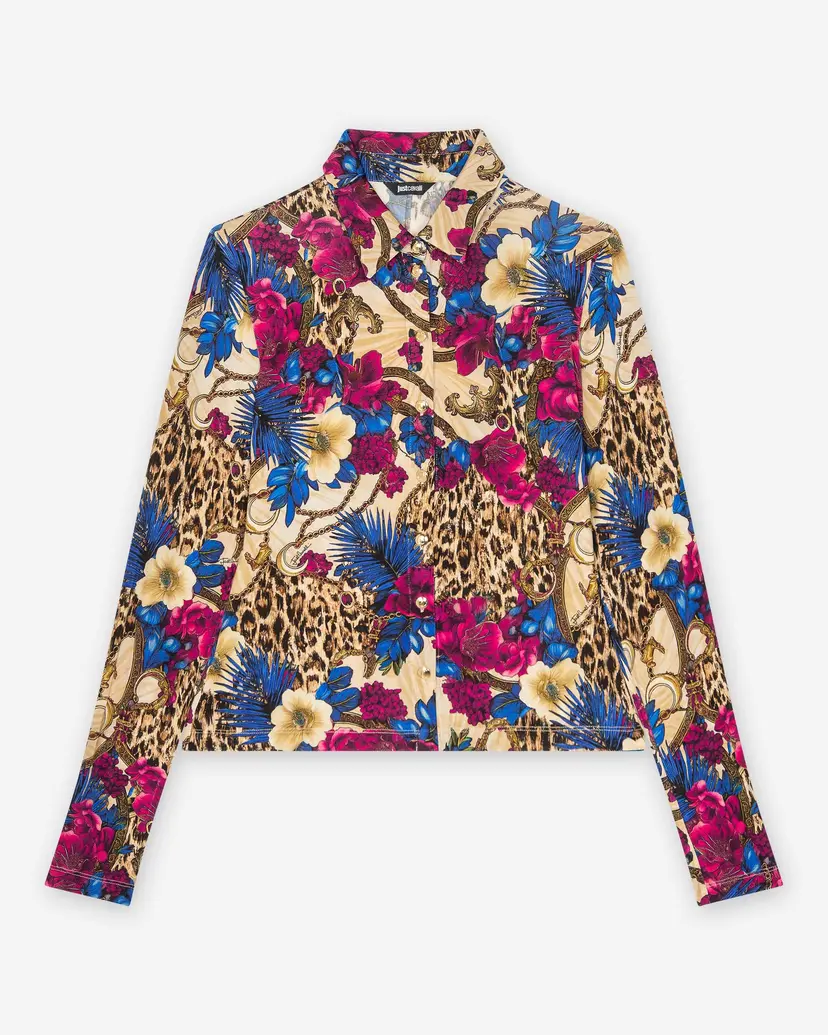 Just Cavalli Just Cavalli Co Slim Multicolour Shirt