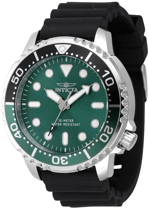 Invicta Invicta Herreklokke 47223 Pro Diver Grønn/Gummi Ø48 mm