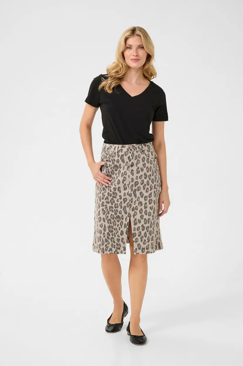 Cream Skjørt crLeona Skirt - Beige
