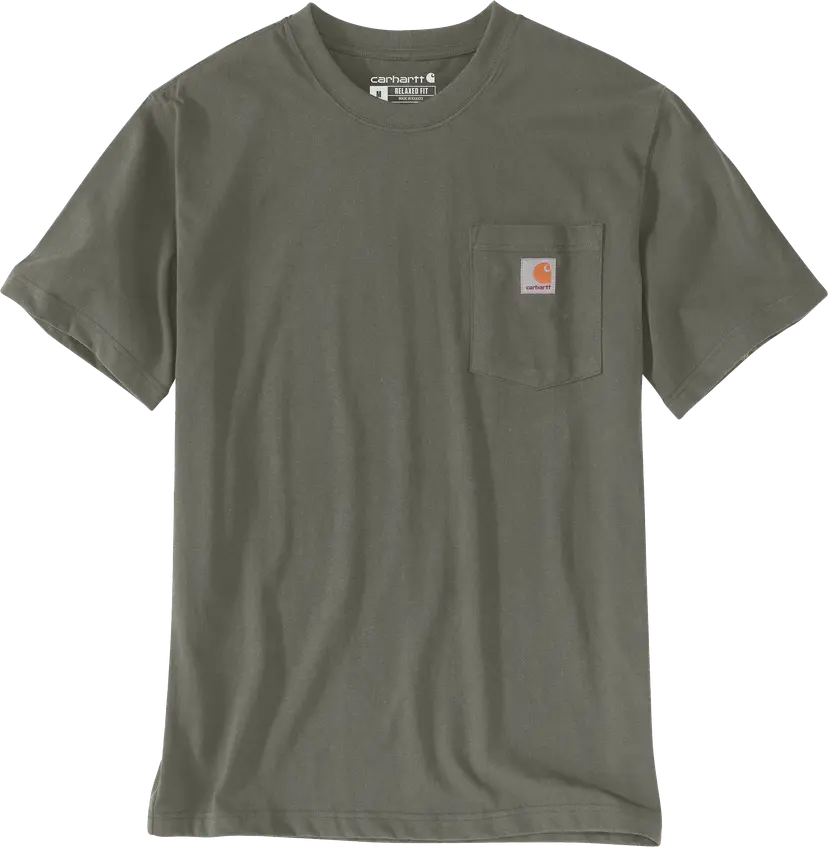 Carhartt Carhartt Men's K87 Pocket Short Sleeve T-Shirt Dusty Olive