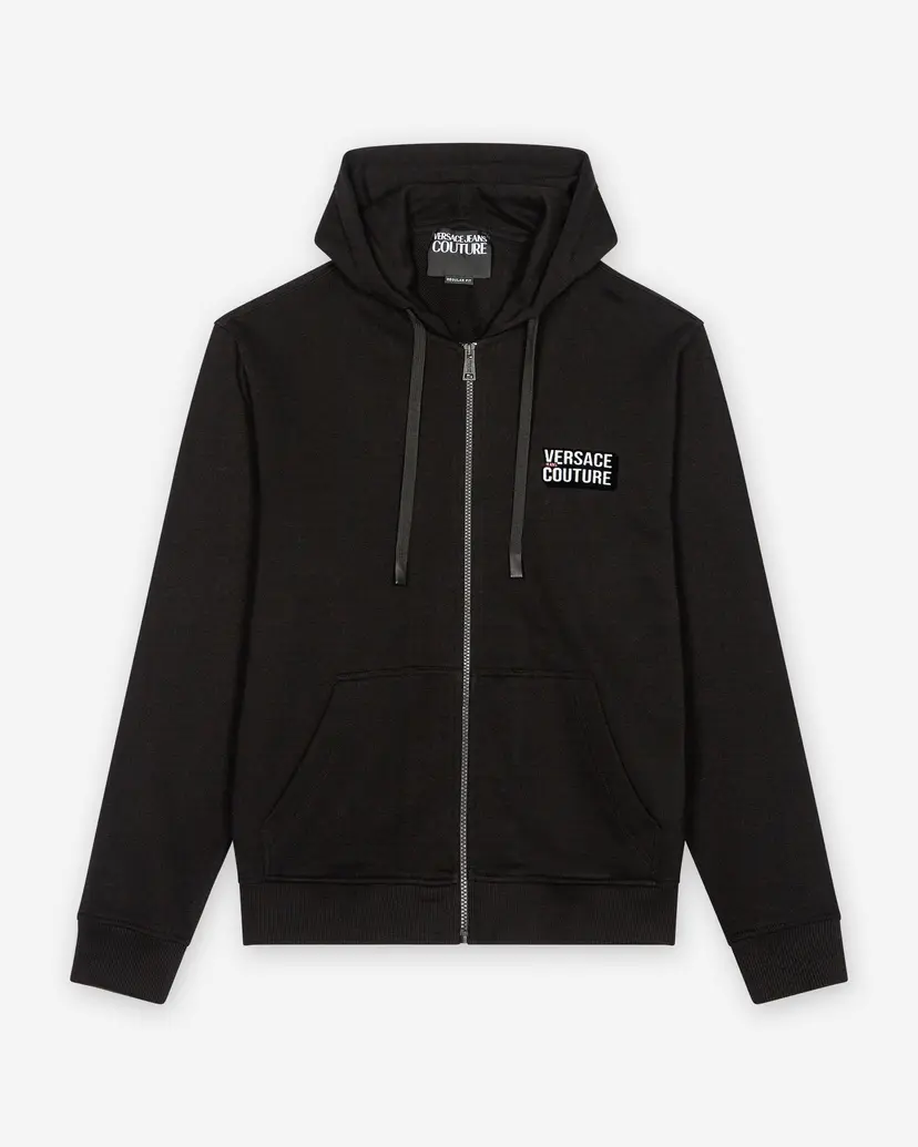 Versace Jeans Couture Versace Jeans Couture Hoodie Pocket VJC Black Hooded jacket
