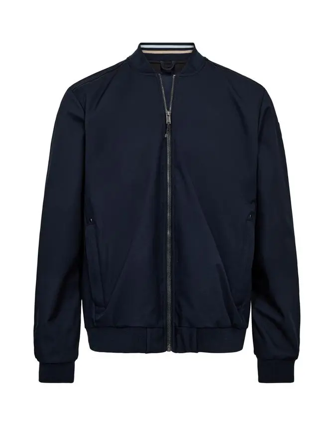 Black Blue Mens tech jacket