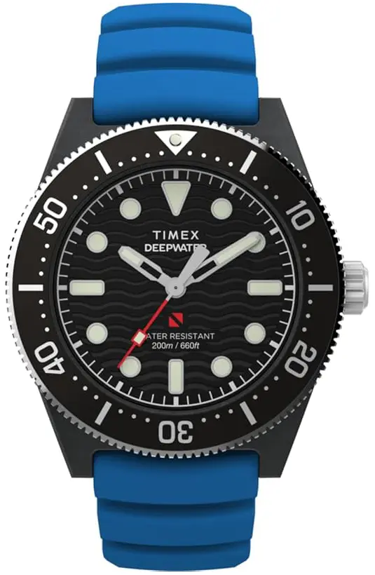Timex Timex Herreklokke TW2Y02500 Deepwater Sort/Gummi Ø43 mm