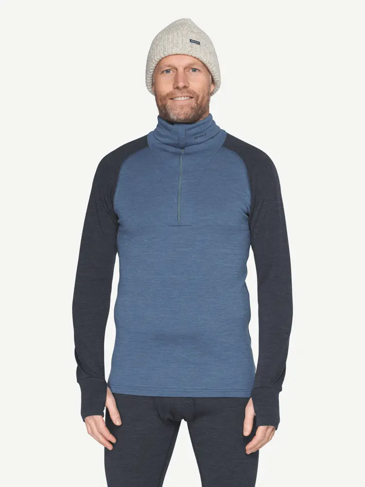 Devold Devold - Expedition Merino Silk Zip Herre - Large - Rød