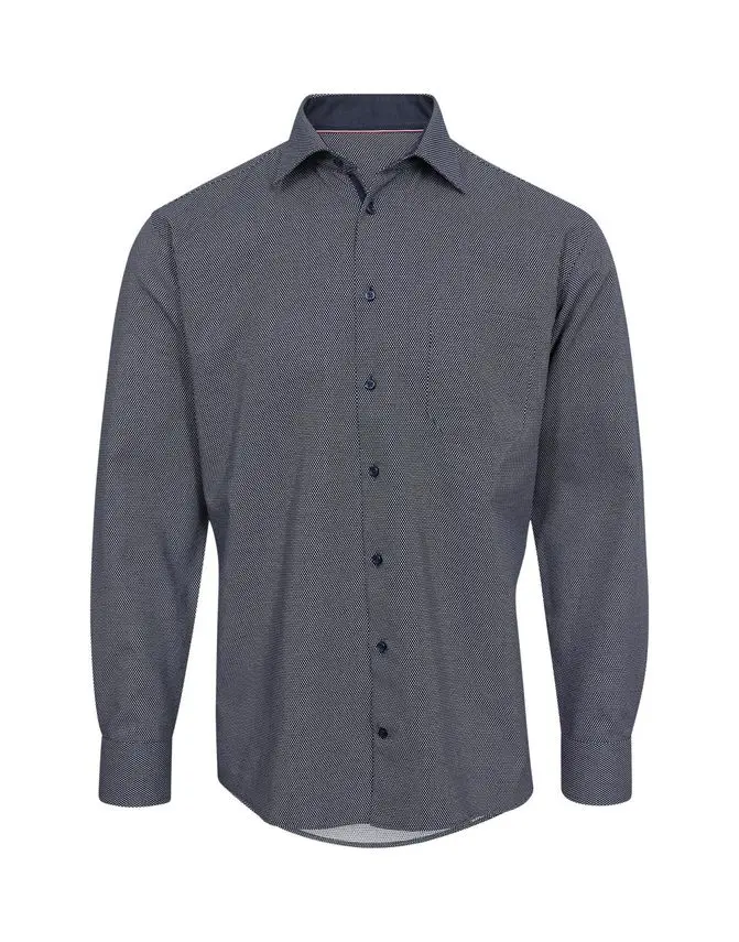 Black Blue Regular fit l/s shirt