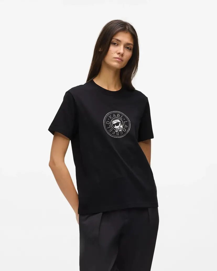 Karl Lagerfeld Karl Lagerfeld Ikon RS Circle Black T-shirt