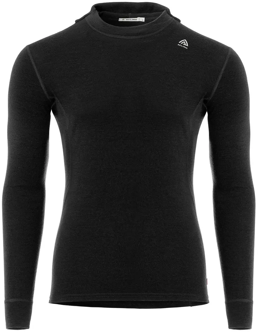 Aclima Aclima WarmWool Hoodsweater V2 Man Jet Black